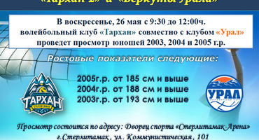 ПРОСМОТР ЮНОШЕЙ 2003, 2004 И 2005 г.р.
